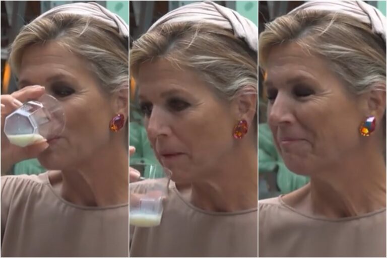 Máxima Zorreguieta hizo un testeo de calidad durante una actividad y su expresión no pasó inadvertida