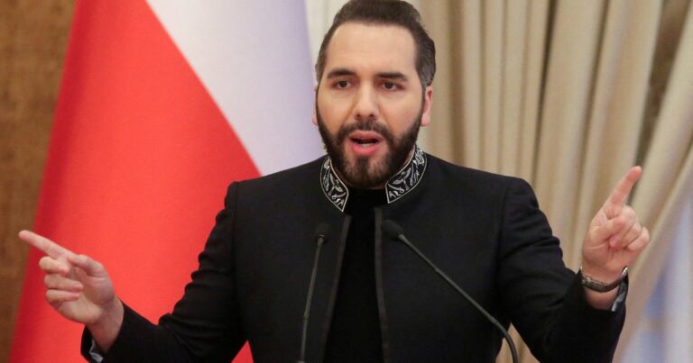 Nayib Bukele, presidente de El Salvador, en un acto oficial.