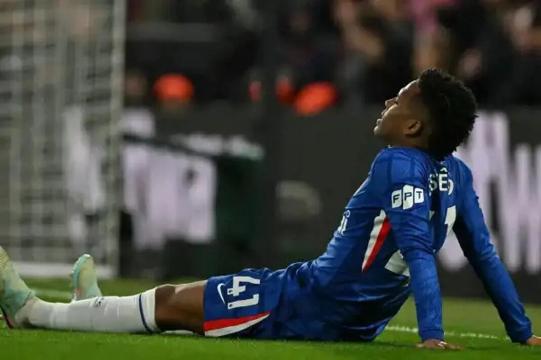 Estêvão Willian, jugador del Chelsea, en el campo de juego.