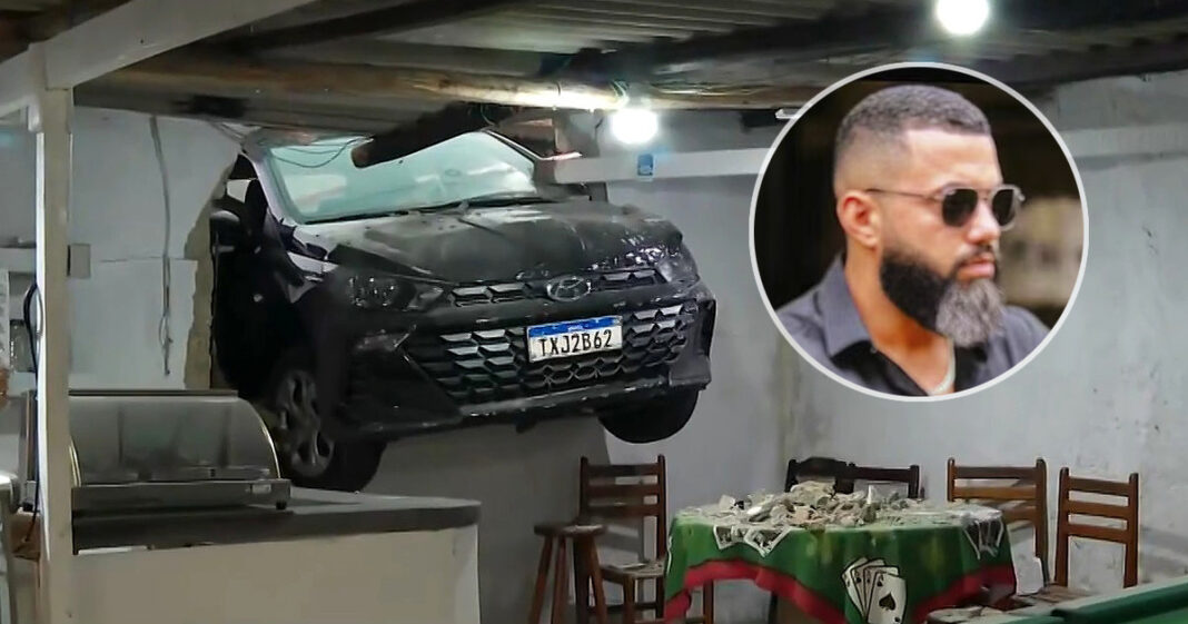 Ilustración de un vehículo en una calle urbana, representando el incidente en San Pablo.