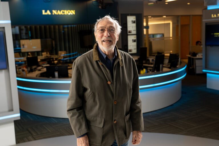 Luis Brandoni, actor argentino, durante una entrevista.