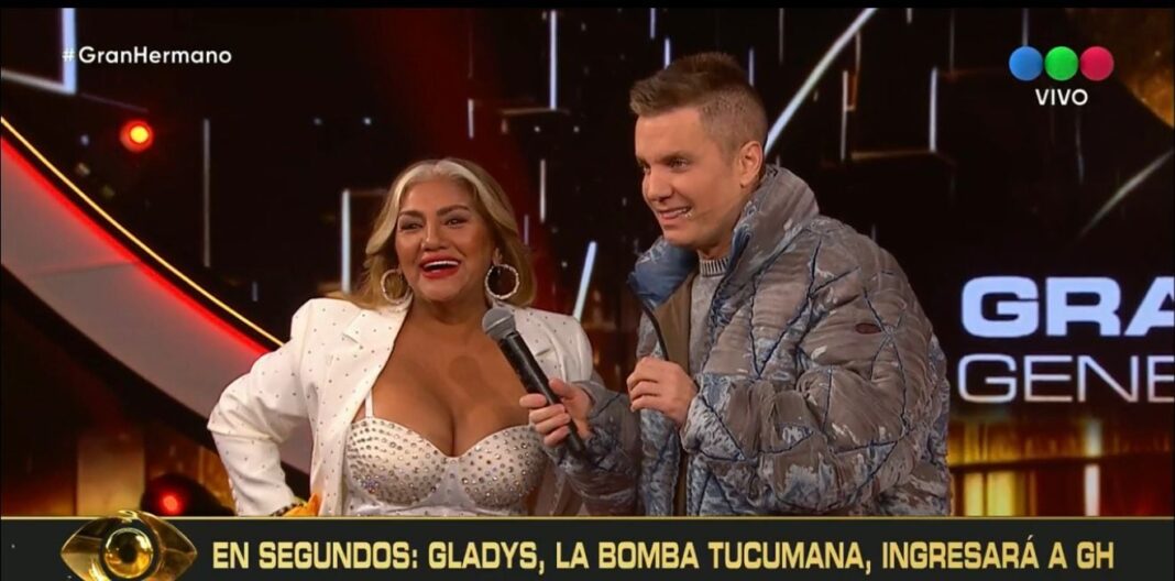 Gladys La Bomba Tucumana ingresa a la casa de Gran Hermano cantando y con empanadas