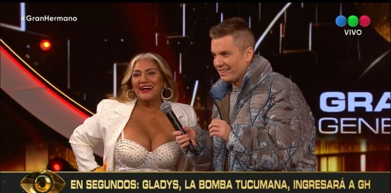 Gladys La Bomba Tucumana ingresa a la casa de Gran Hermano cantando y con empanadas