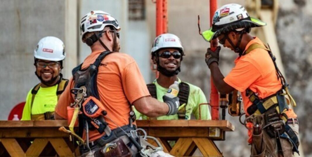 Obreros de la construcción en Texas