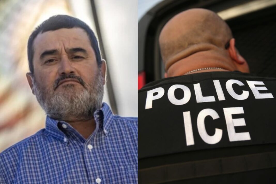 Exalcalde Joe Ceballos en su detención por ICE en Kansas