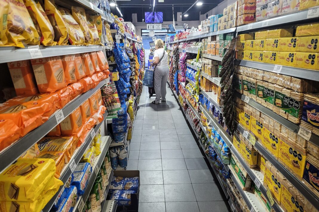 Gráfico de inflación y expectativas de precios en Argentina