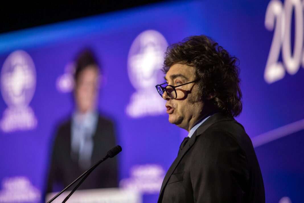 Presidente argentino en evento internacional