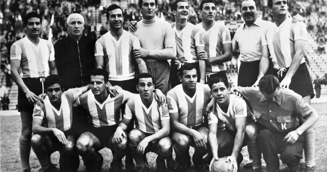 Selección Argentina de fútbol en 1958 antes del Mundial de Suecia